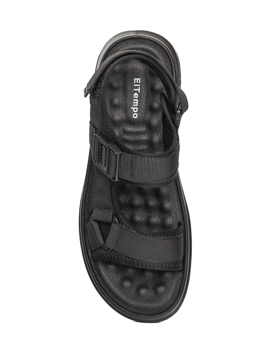 Черные текстильные сандалии